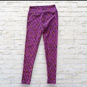 2for$15 3for$20 NEW LuLaRoe One Size Leggings - Black with triangles and ovals